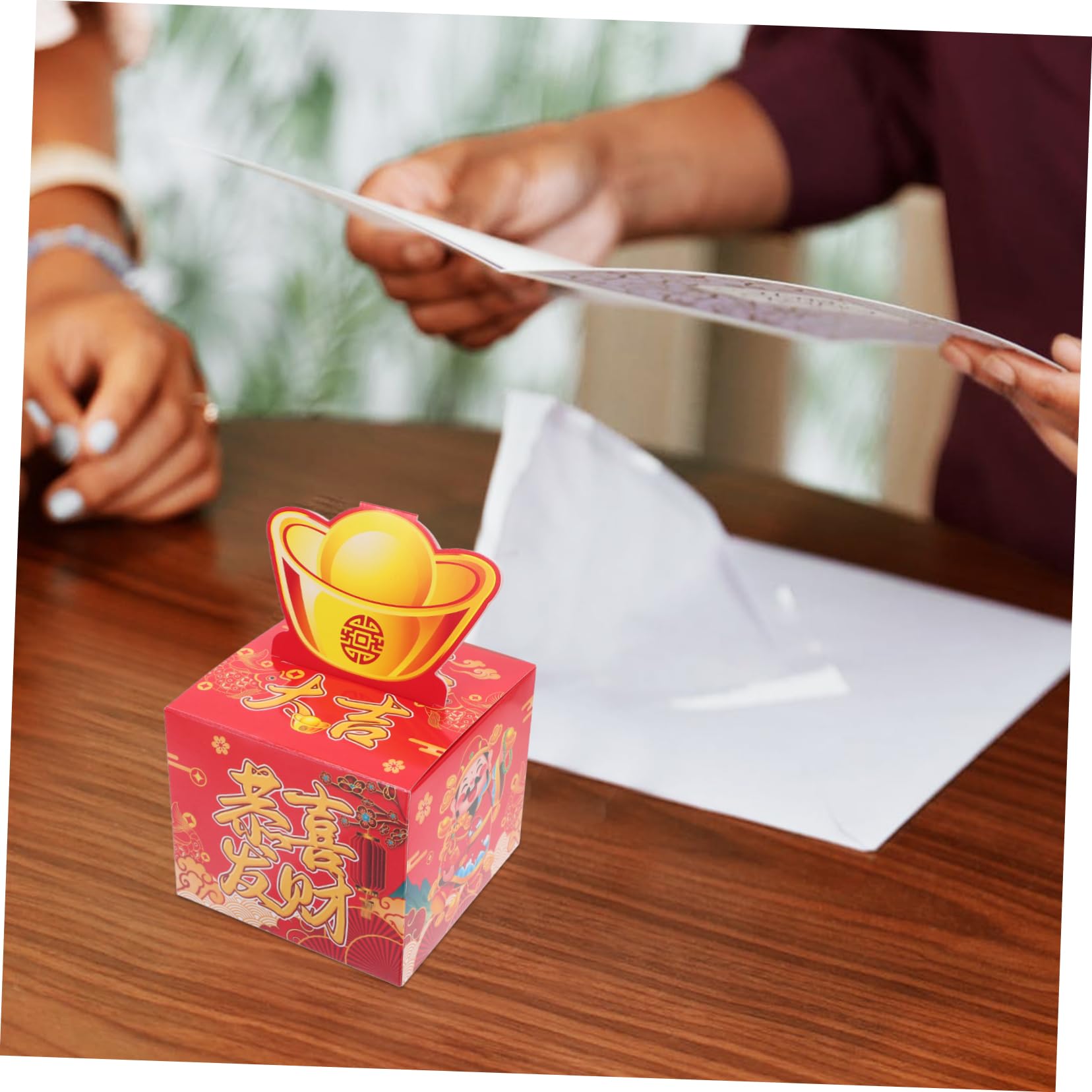 Amazon.co.jp: Lurrose 1 セット 福の神 ボックス お年玉引き出し